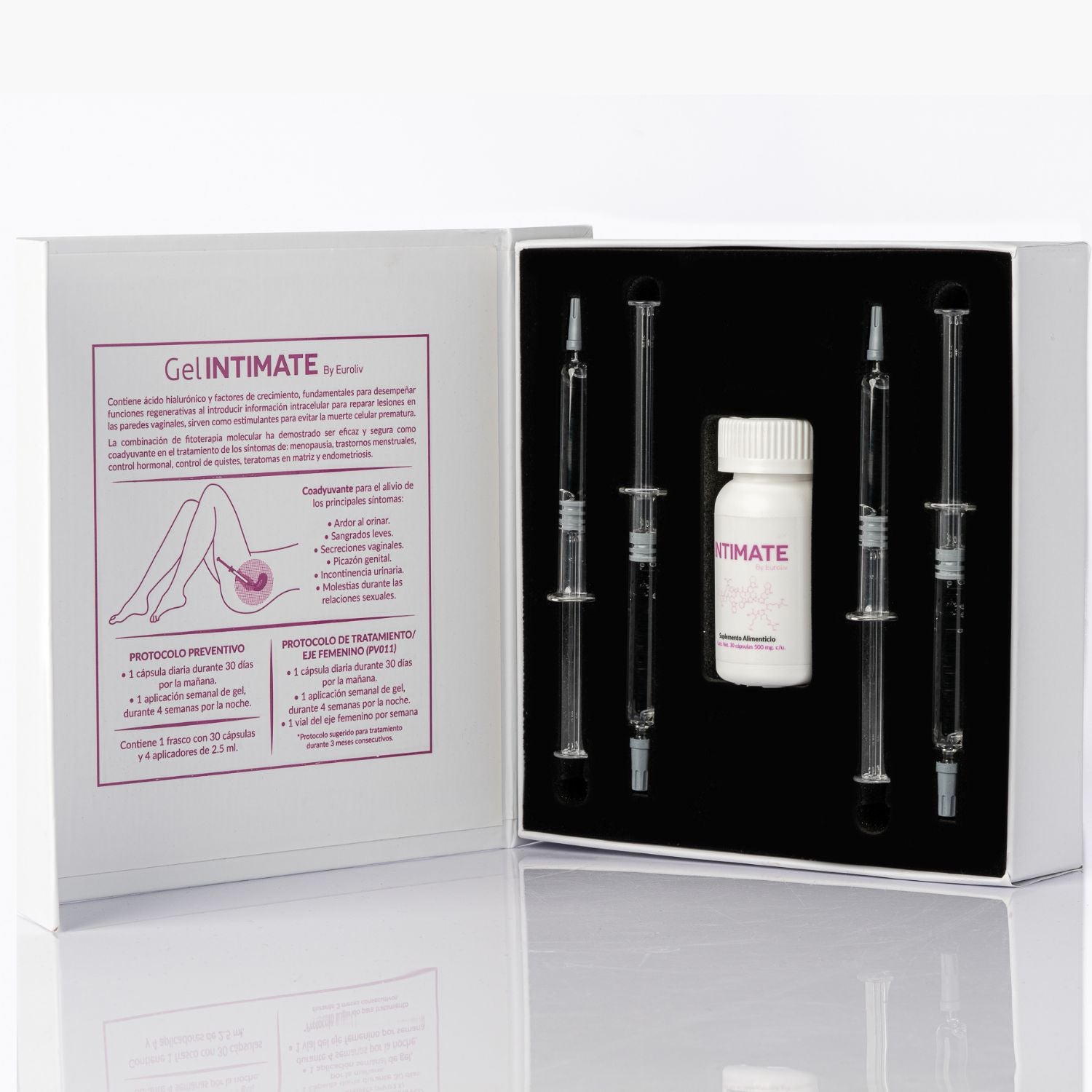 Gel Intimo para Tratamiento Rejuvenecedor Vaginal - Recuperación Celular - Para Ardor al Orinar, Sangrados Leves, Secreciones Vaginales, Picazón Genital, Incontinencia Urinaria, Molestias durante las Relaciones Sexuales