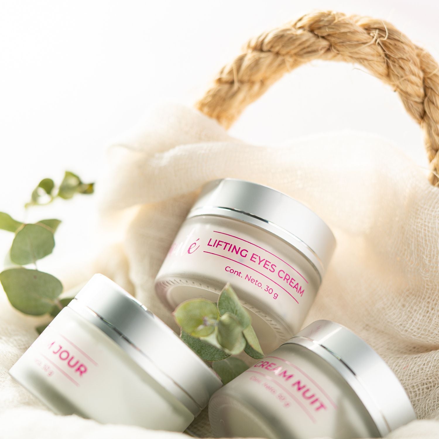 Kit SkinCare Antiedad +25 Crema Facial Antiarrugas + Crema Contorno de Ojos Antiage Colágeno y Ácido Hialurónico