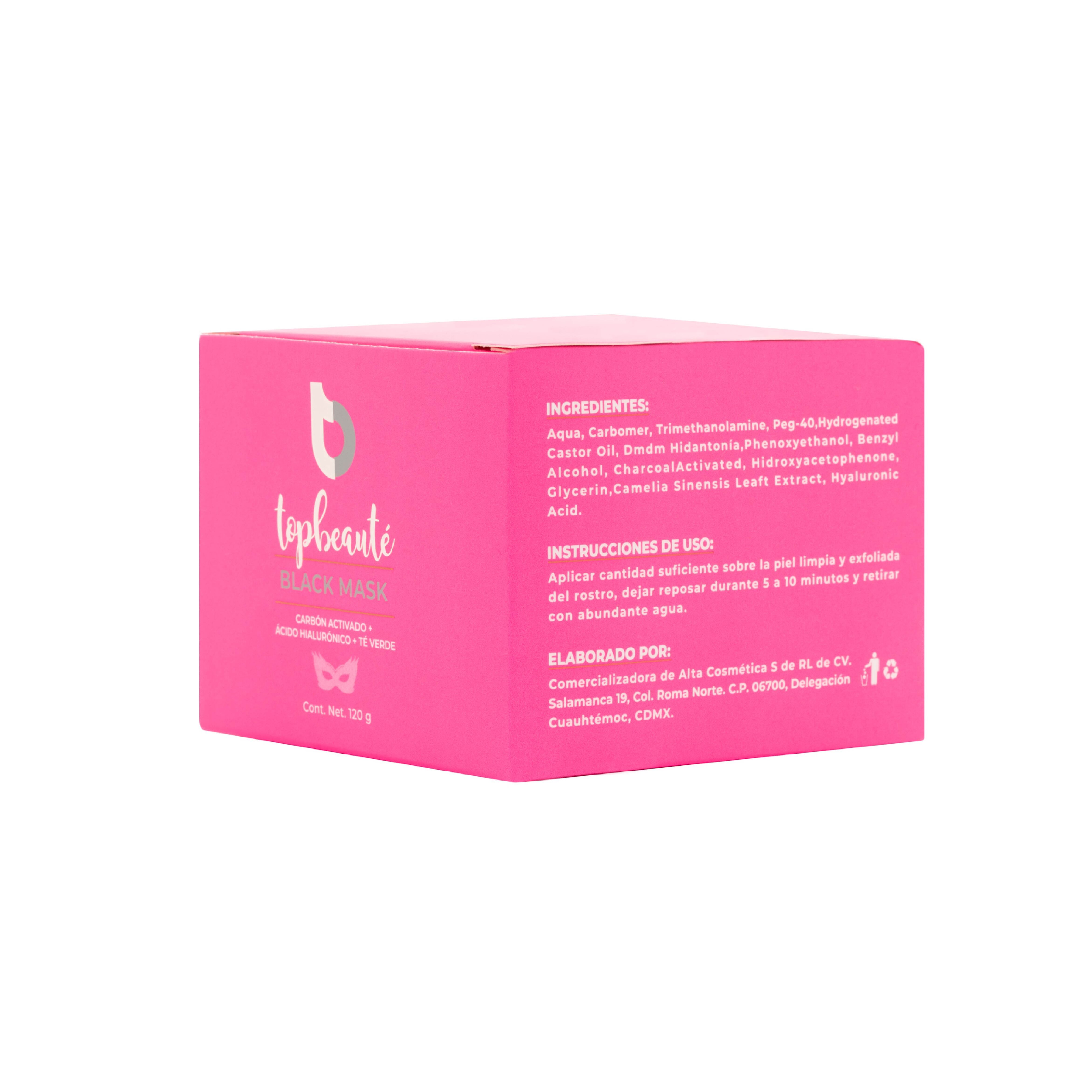 Mascarilla Facial Hidratante para Puntos Negros Acné Piel Grasa Black Mask 120gr