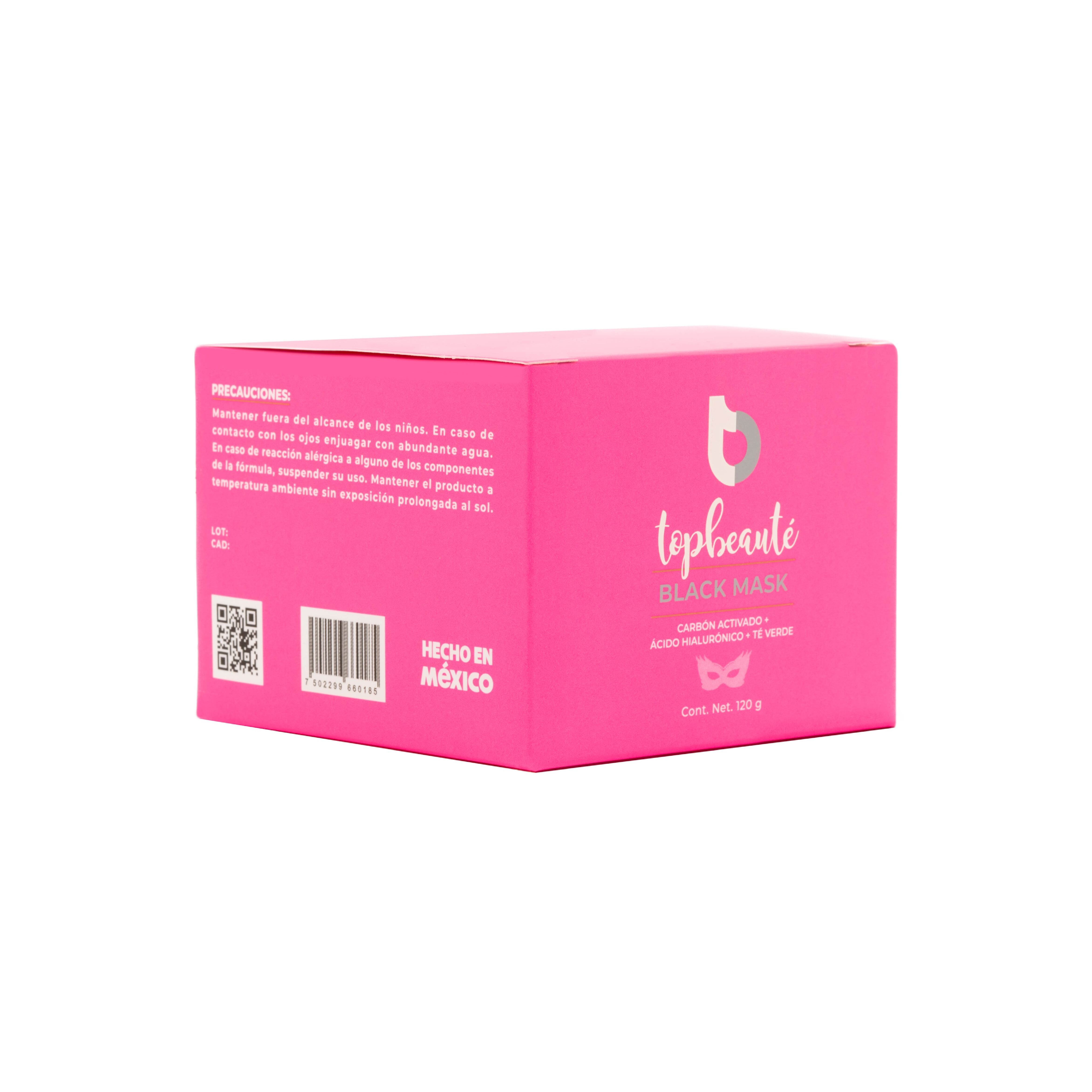 Mascarilla Facial Hidratante para Puntos Negros Acné Piel Grasa Black Mask 120gr