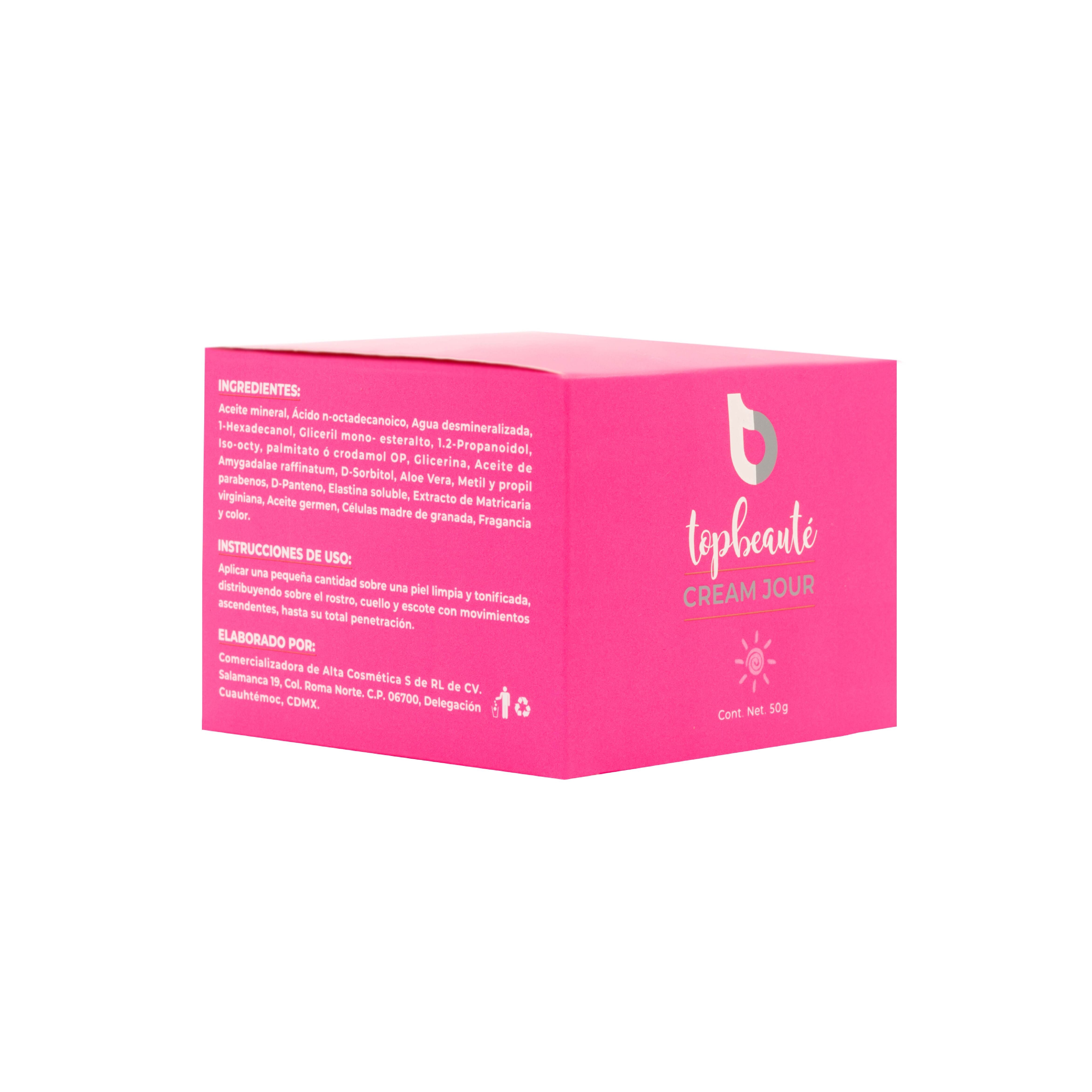 Crema Antiedad Día Mujer Hidratante Ácido Hialurónico Colágeno Vitamina E y Vitamina A - Cream Jour 50g