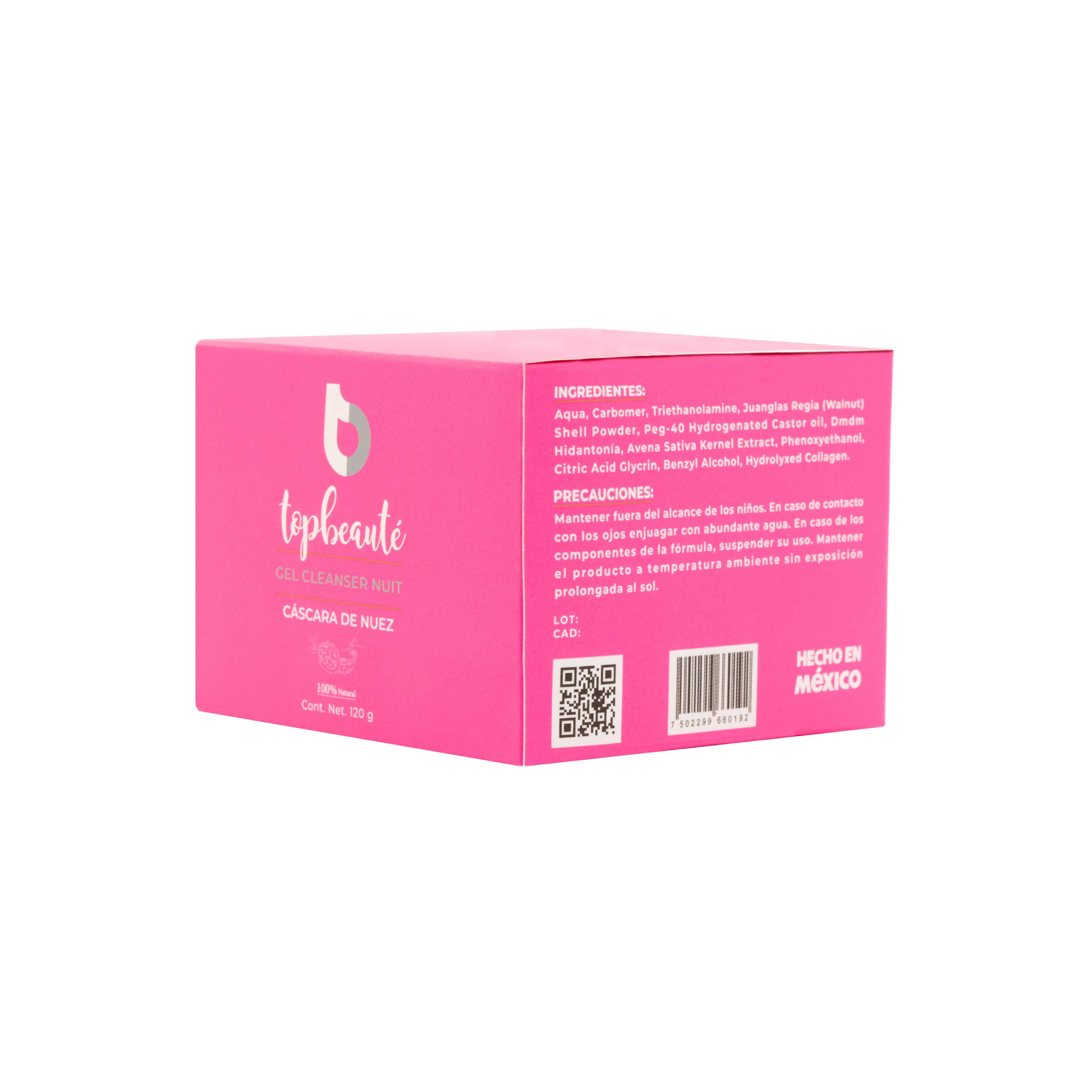 Exfoliante Facial Gel con Colágeno, Cáscara de Nuez y Avena 120g - Aporta Elementos Limpiadores, Hidratantes y Antiedad