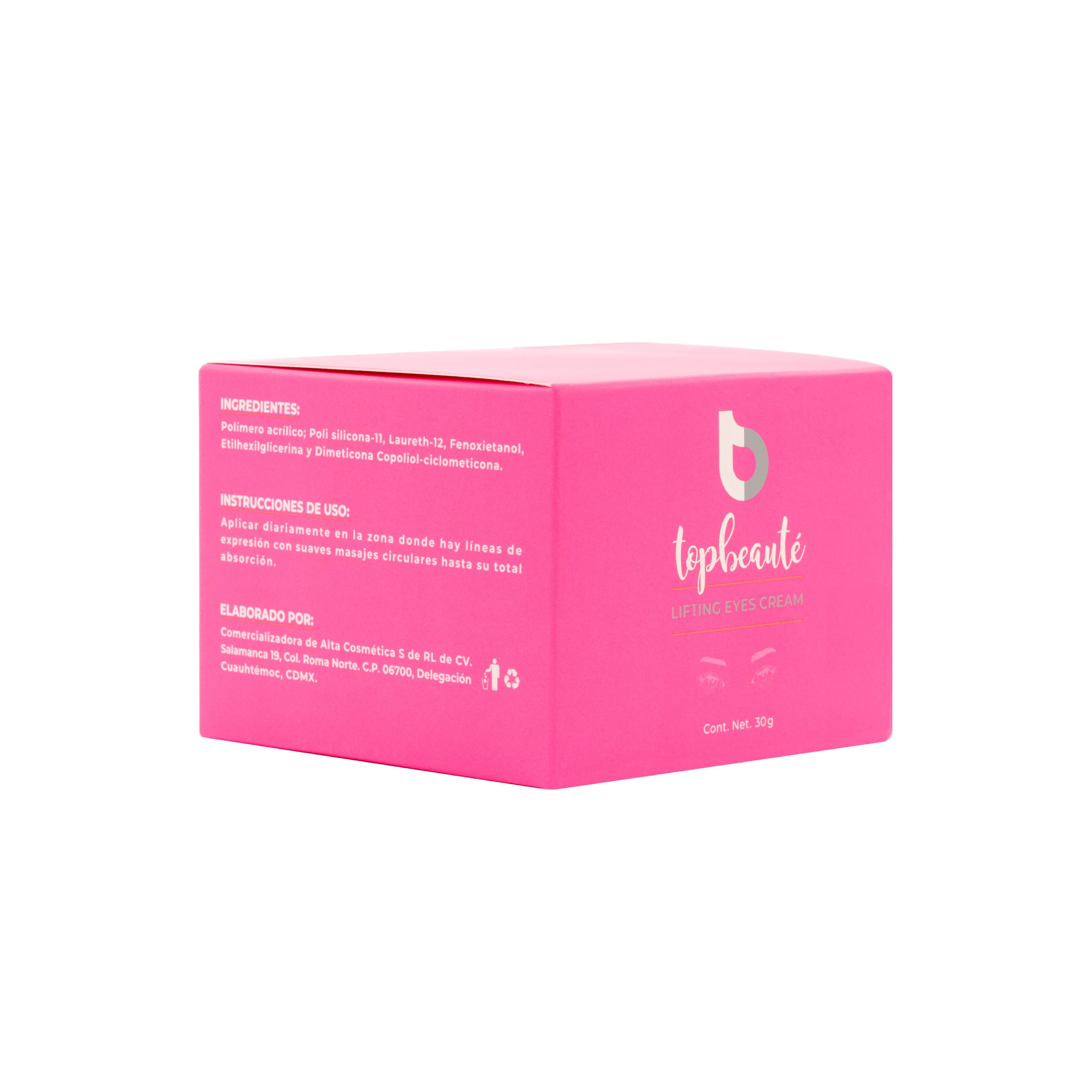 Crema Contorno De Ojos Antiedad Antiojeras Humectación Elastina Lifting Eyes Cream 30g