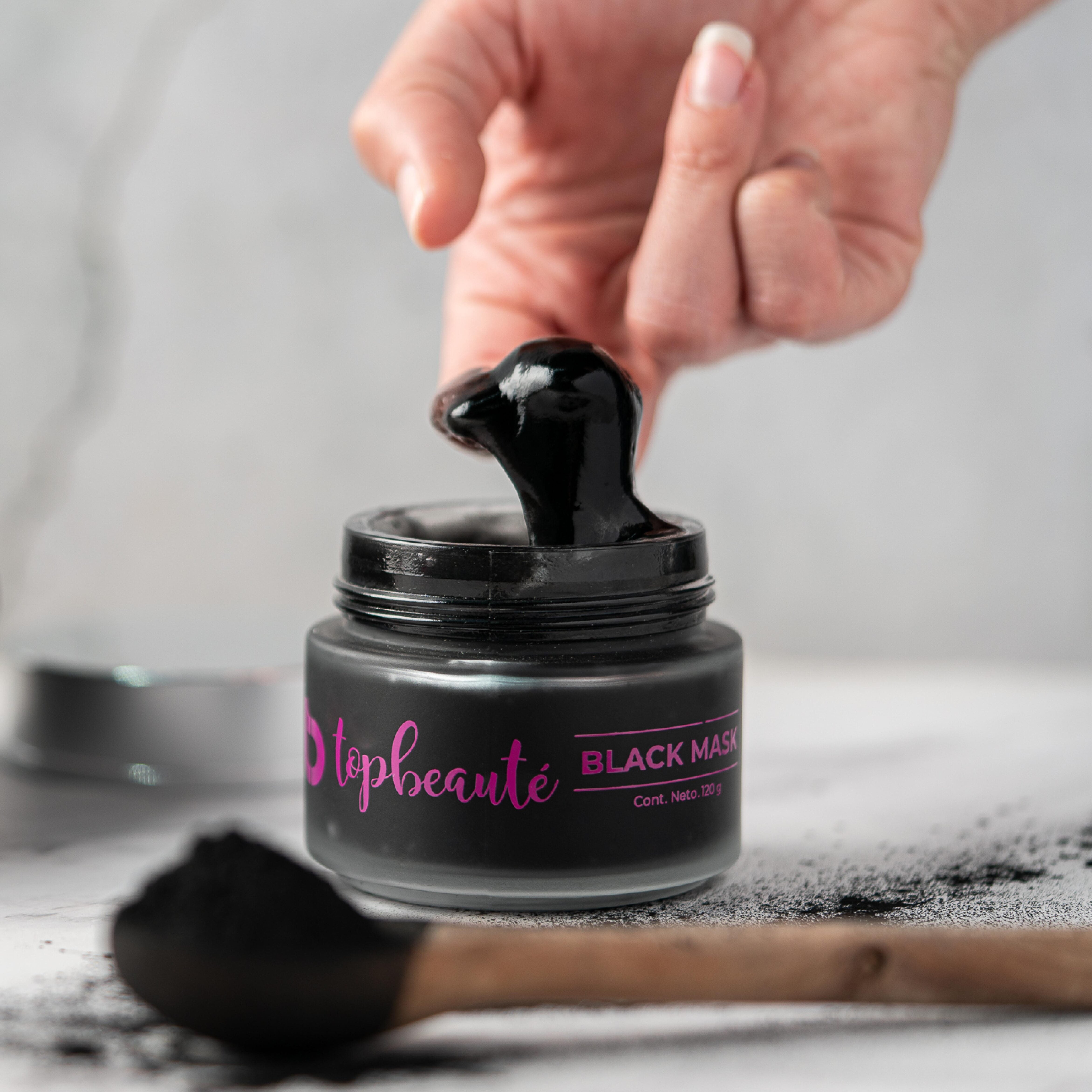 Mascarilla Facial Hidratante para Puntos Negros Acné Piel Grasa Black Mask 120gr