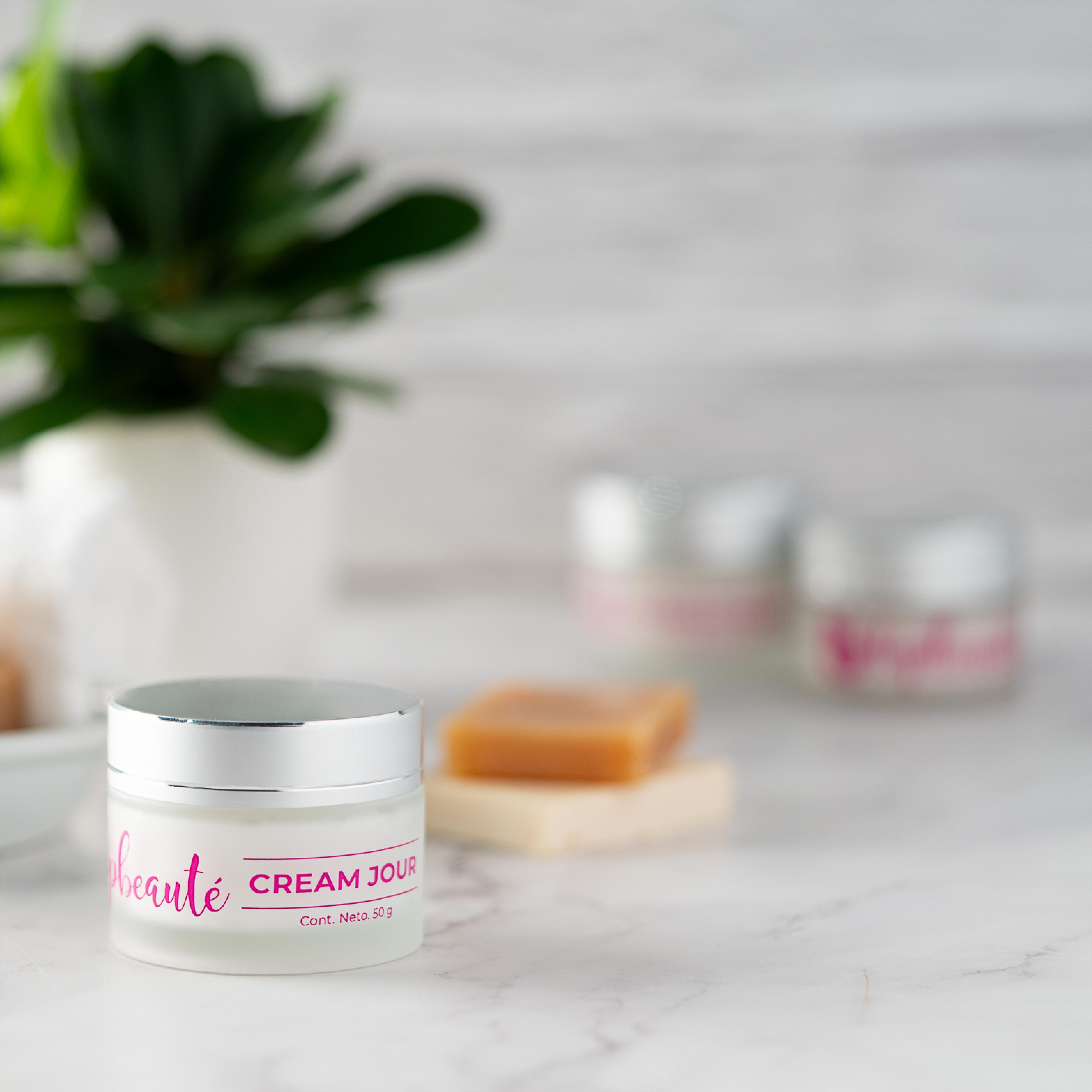 Crema Antiedad Día Mujer Hidratante Ácido Hialurónico Colágeno Vitamina E y Vitamina A - Cream Jour 50g