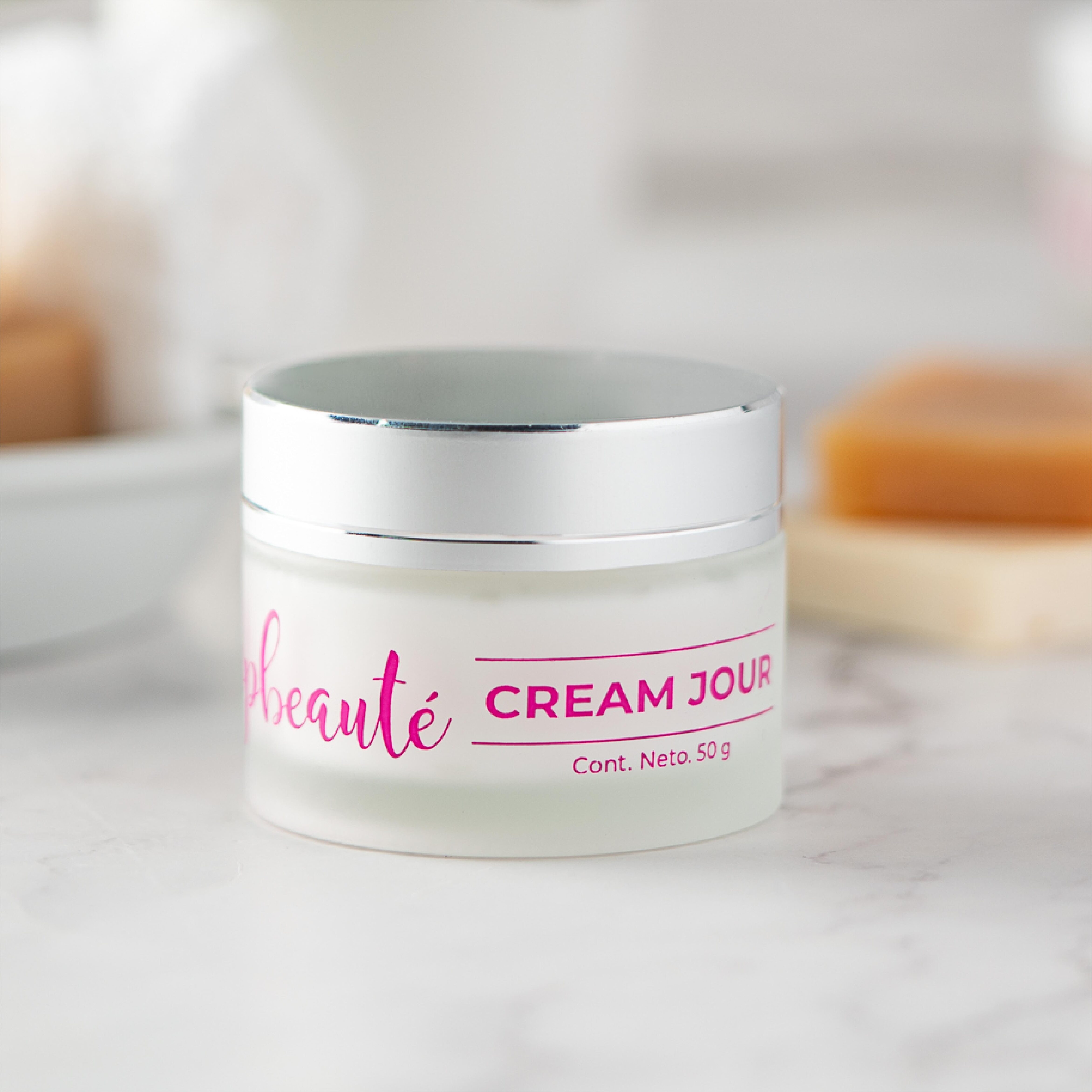 Crema Antiedad Día Mujer Hidratante Ácido Hialurónico Colágeno Vitamina E y Vitamina A - Cream Jour 50g