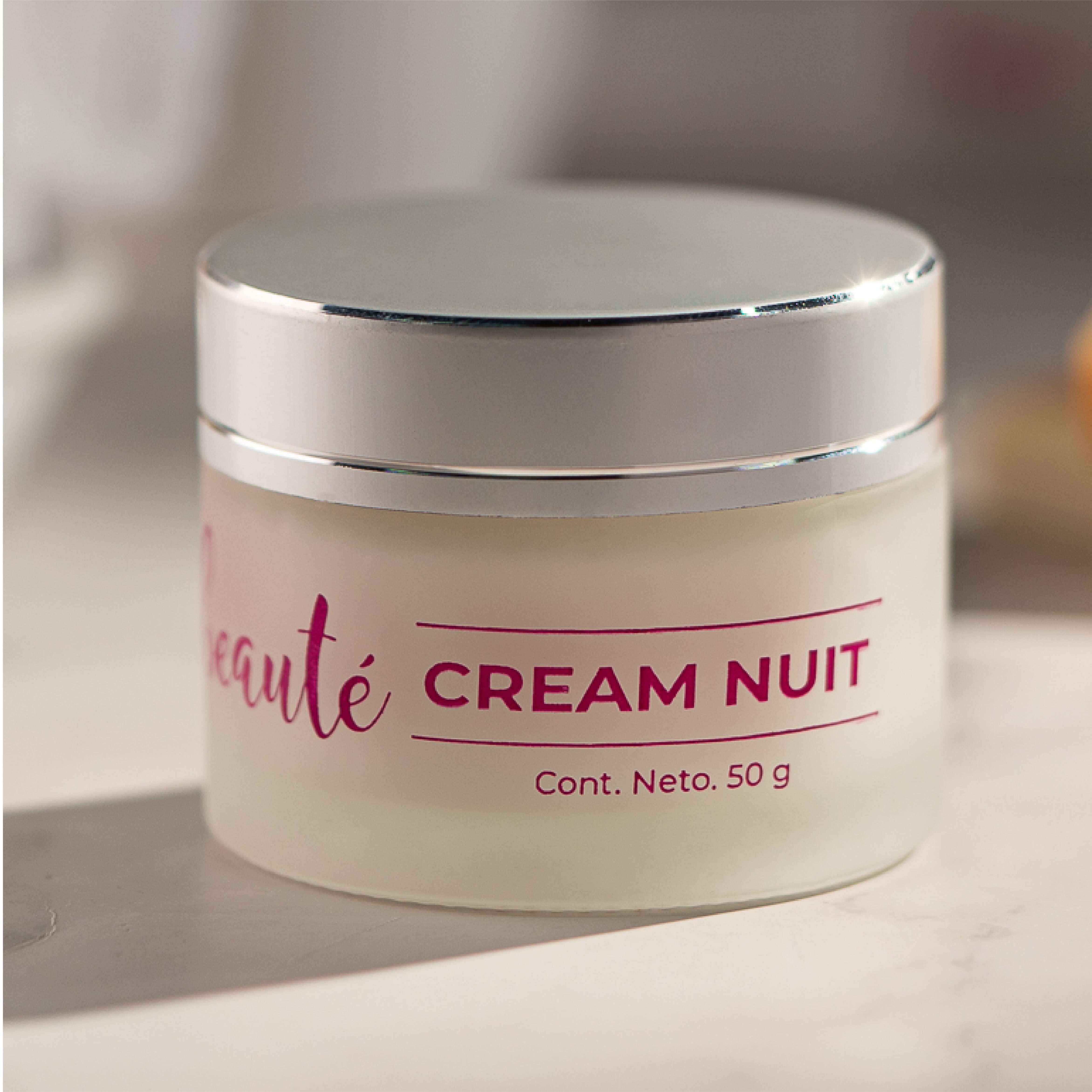 Crema Facial Hidratante de Noche Regenerativa Antioxidante Elasticidad - Produce Colágeno y Elastina - Cream Nuit 50gr