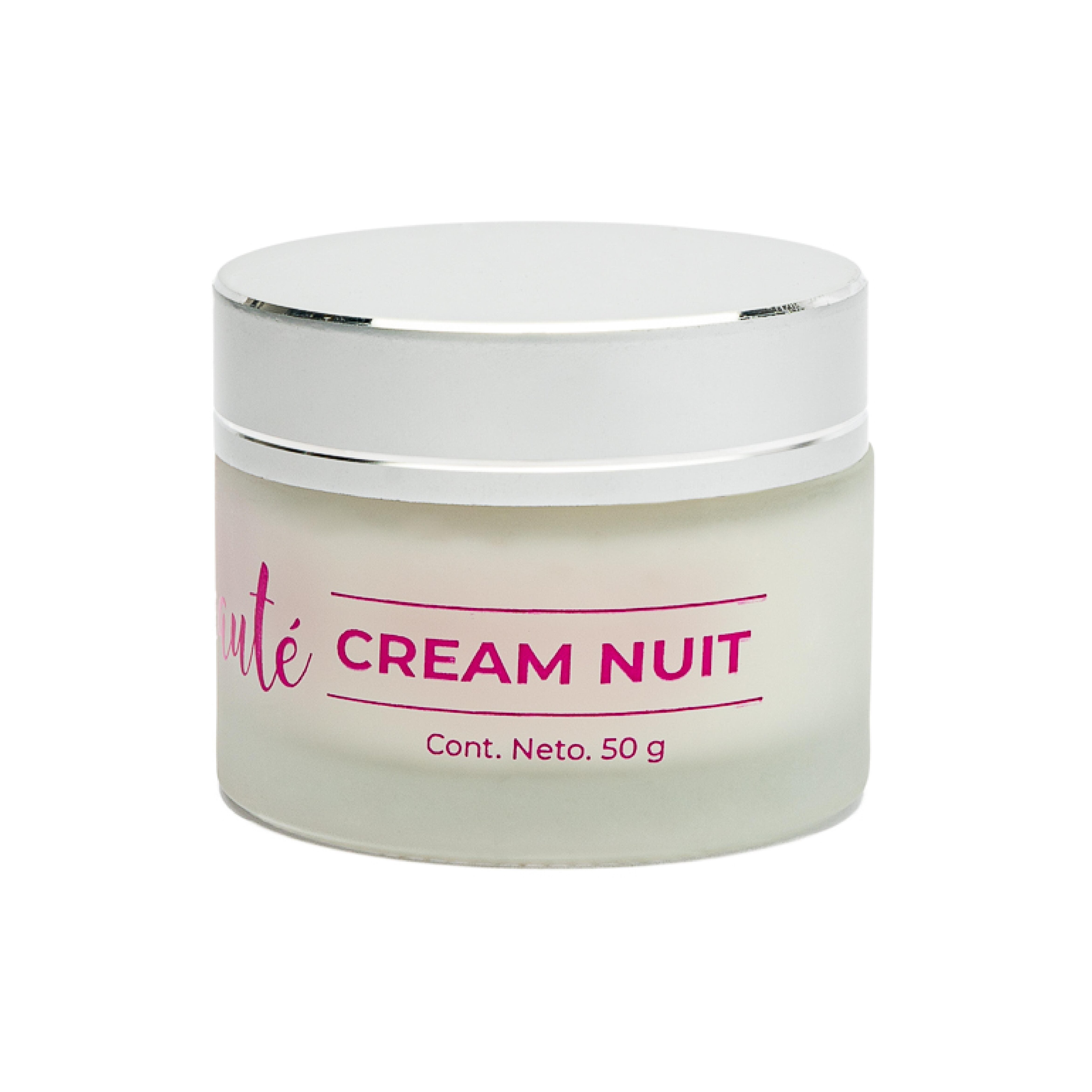 Crema Facial Hidratante de Noche Regenerativa Antioxidante Elasticidad - Produce Colágeno y Elastina - Cream Nuit 50gr