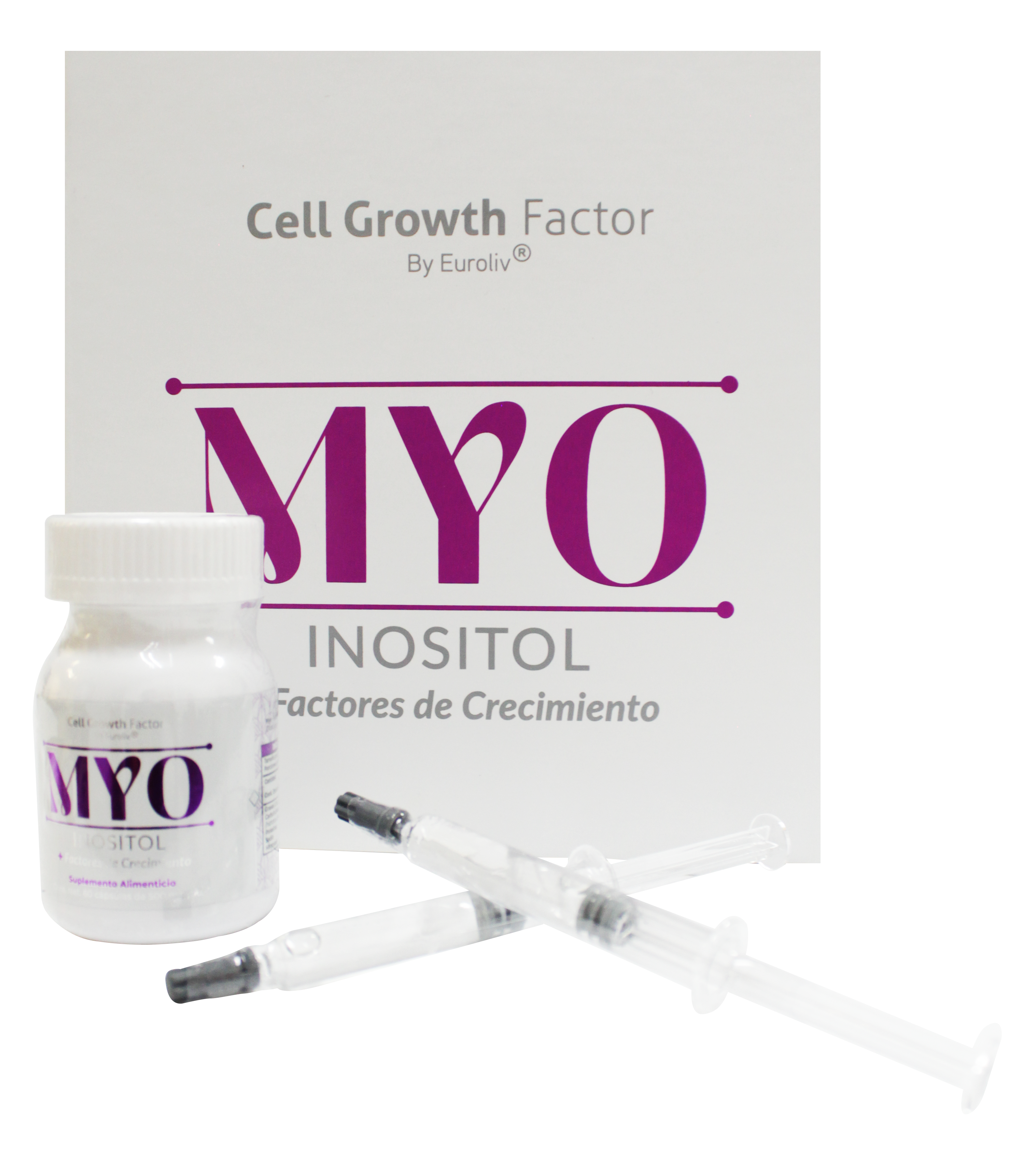 MYO Inositol para el Tratamiento de Sindrome de Ovario Poliquístico (SOP) - Trastornos Hormonales Femeninos - Menstruacion Irregular, Acné, Dolor pélvico, Exceso de vello facial e Incremento de peso - Con Factores de Crecimiento